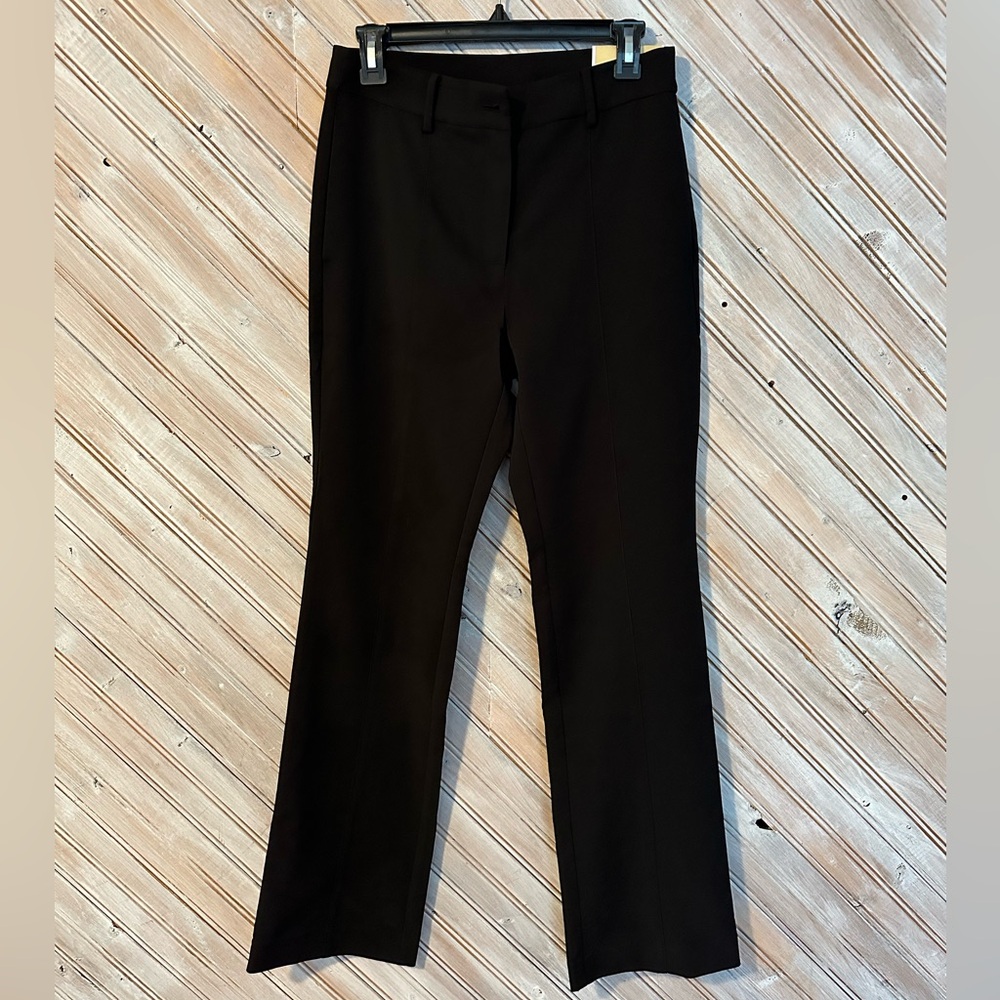 Michael Kors High Rise Bootcut Dress Pants Classic Black Trousers